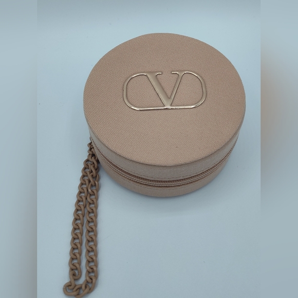 Valentino Accessories - VALENTINO Go-Cushion Nude Round Case w/ Chain | VIP GWP Mini Bag NIP